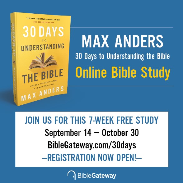 You’re Invited to Join the Free 30 Days to Understanding the Bible